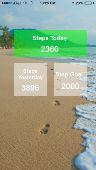 Motion Trax Home Screen